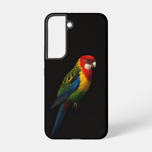 Coque Samsung Galaxy Black 4 Luxe Galaxy S22 Case, Eastern Rosella (Verso)