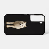 Coque Samsung Galaxy Black 4 Luxe Galaxy S22 Case, Ivory Arctic Wolf (Verso Horizontal)