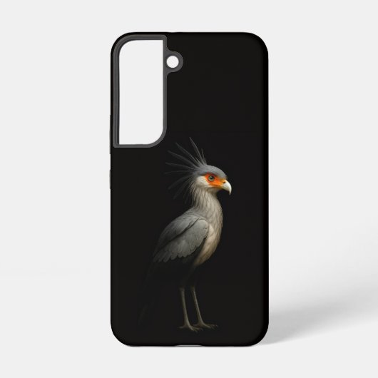 Coque Samsung Galaxy Black 4 Luxe Galaxy S22 Case, Secretarybird (Verso)