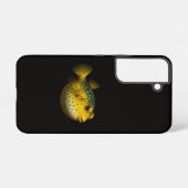 Coque Samsung Galaxy Black 4 Luxe Galaxy S22 Case, Yellow Putterfish (Verso Horizontal)