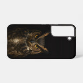 Coque Samsung Galaxy Black 4 Luxe Galaxy S22 Coque, Boule d'oeil doré (Verso Horizontal)