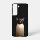 Coque Samsung Galaxy Black 4 Luxe Galaxy S22 Coque, Rockhopper Penguin (Verso)