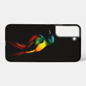Coque Samsung Galaxy Black 4 Luxe Galaxy S22 Plus Coque, Rainbow Bird (Verso Horizontal)