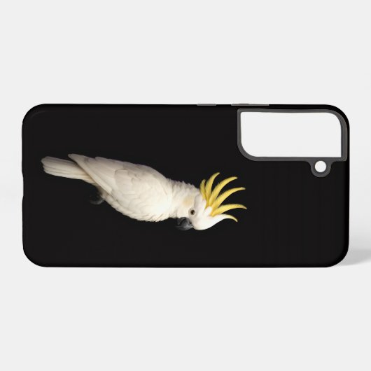 Coque Samsung Galaxy Black 4 Luxe Galaxy S22 Plus, Crested Cockatoo (Verso Horizontal)