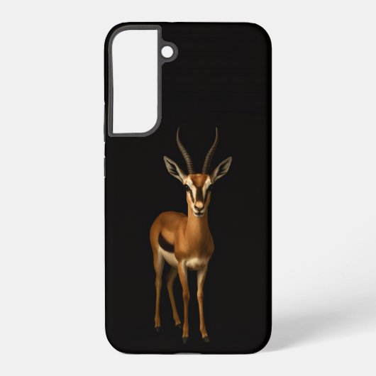 Coque Samsung Galaxy Black 4 Luxe Galaxy S22 Plus, Elegant Gazella (Verso)