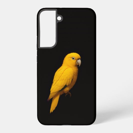 Coque Samsung Galaxy Black 4 Luxe Galaxy S22 Plus, Golden Parakeet (Verso)