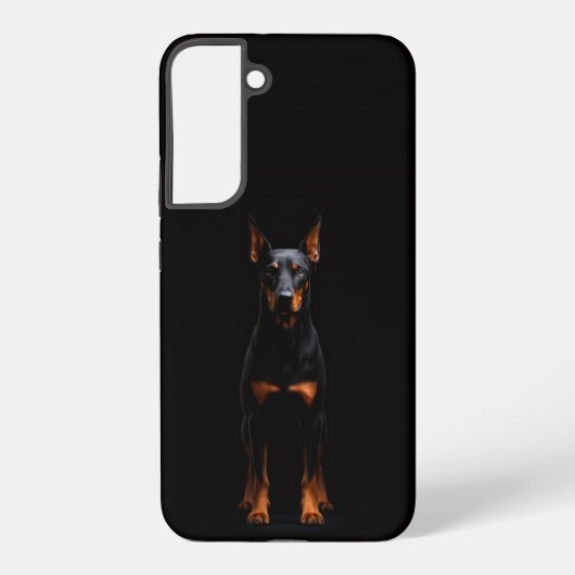 Coque Samsung Galaxy Black 4 Luxe Galaxy S22 Plus, Guardian Doberman (Verso)