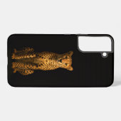 Coque Samsung Galaxy Black 4 Luxe Galaxy S22 Plus, Sleek Cheetah (Verso Horizontal)