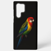 Coque Samsung Galaxy Black 4 Luxe Galaxy S22 Ultra, Eastern Rosella (Verso)