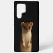 Coque Samsung Galaxy Black 4 Luxe Galaxy S22 Ultra, Elegant Weasel (Verso)