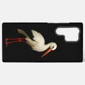 Coque Samsung Galaxy Black 4 Luxe Galaxy S22 Ultra, Graceful Stork (Verso Horizontal)