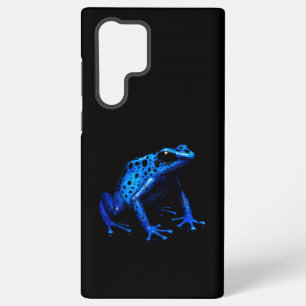 Coque Samsung Galaxy Black 4 Luxe Galaxy S22 Ultra, Grenouille Bleue