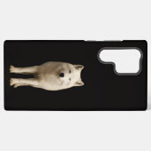 Coque Samsung Galaxy Black 4 Luxe Galaxy S22 Ultra, Ivory Arctic Wolf (Verso Horizontal)