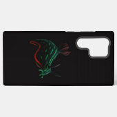 Coque Samsung Galaxy Black 4 Luxe Galaxy S22 Ultra, Neon Sea Slug (Verso Horizontal)