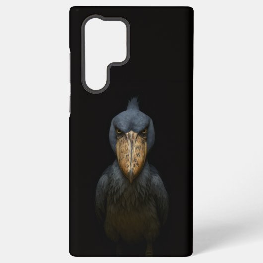 Coque Samsung Galaxy Black 4 Luxe Galaxy S22 Ultra, Shoebill Bird (Verso)