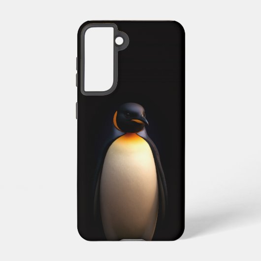 Coque Samsung Galaxy Black 4 Luxe Samsung Galaxy S21, Empereur Penguin (Verso)