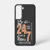 Coque Samsung Galaxy Black All Day 24/7 Slogan Graphic (Verso)