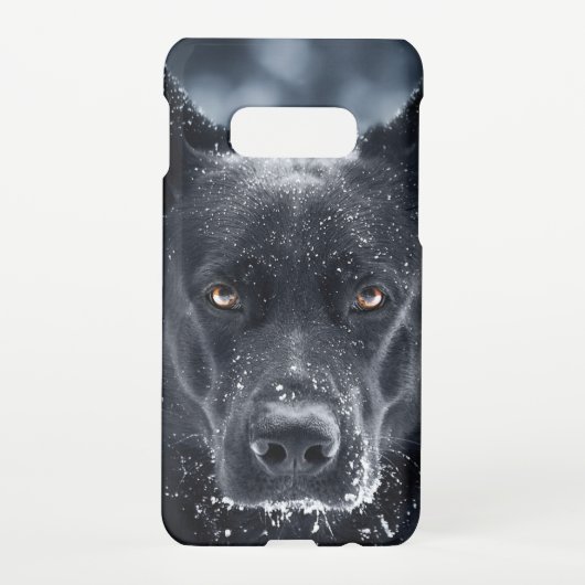 Coque Samsung Galaxy Black German Shepherd (Dos)