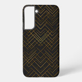 Coque Samsung Galaxy Black Gold Geometric (Verso)