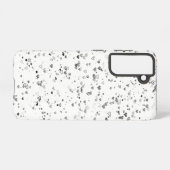 Coque Samsung Galaxy Black & Grey Hearts Phone Case (Verso Horizontal)