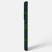 Coque Samsung Galaxy Black Watch Tartan bleu vert Plaid (Verso Horizontal)