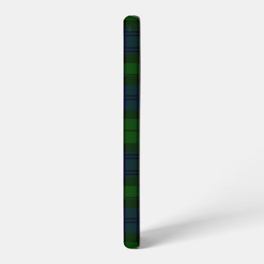 Coque Samsung Galaxy Black Watch Tartan bleu vert Plaid (Côté gauche)