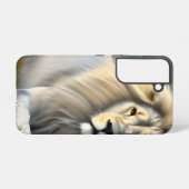 Coque Samsung Galaxy Blanc Majestic Ethereal Lion blanc (Verso Horizontal)