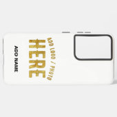 COQUE SAMSUNG GALAXY BLANC PERSONNALISABLE MODERNE ET DE STYLE, MARQUE  (Côté gauche)