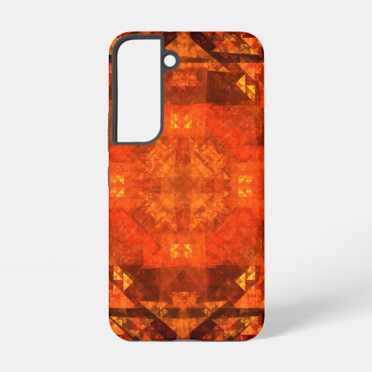 Coque Samsung Galaxy Blessing Fire Mandala Abstract Art Design (Verso)