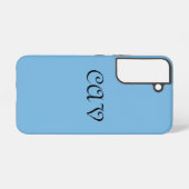 Coque Samsung Galaxy Bleu de Cornflower (Verso Horizontal)