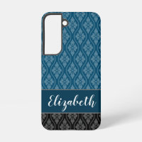 Bleu Élégant Motif japonais Tatewaku