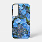Coque Samsung Galaxy Bleu Lacecap Hydrangée Floral (Verso)