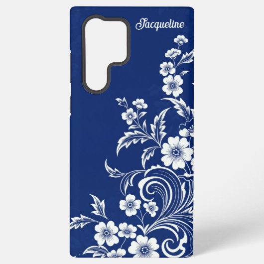 Coque Samsung Galaxy Bleu Porcelaine (Verso)