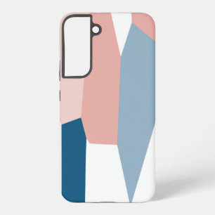 Coque Samsung Galaxy bleu rose et blanc