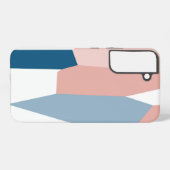 Coque Samsung Galaxy bleu rose et blanc (Verso Horizontal)