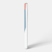 Coque Samsung Galaxy bleu rose et blanc (Côté gauche)