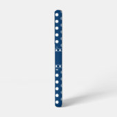 Coque Samsung Galaxy Bleu Royal à pois (Côté gauche)
