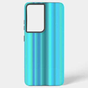 Coque Samsung Galaxy Bleu Vert arc-en-ciel rayures