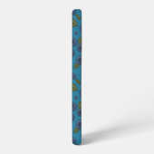 Coque Samsung Galaxy Bleus sur bleu (Côté gauche)