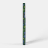 Coque Samsung Galaxy Bleus sur vert foncé (Côté droit)
