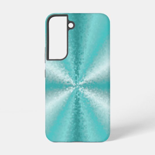 Coque Samsung Galaxy Blocs 3D en bleu glace et vert (Verso)