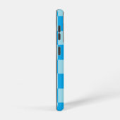 Coque Samsung Galaxy Blocs carrés bleus géométriques (Côté droit)