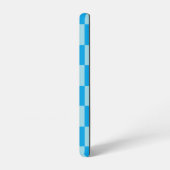 Coque Samsung Galaxy Blocs carrés bleus géométriques (Côté gauche)