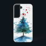 Coque Samsung Galaxy Bloom gelé<br><div class="desc">Une fleur bleu doux fleurissant dans l'élégance glacée,  dressée contre une brume enneigée.</div>