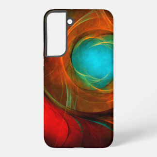Coque Samsung Galaxy Blue Eye Modern Abstract Fine Art Cool Pattern #16