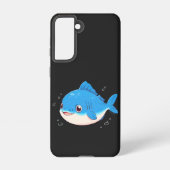 Coque Samsung Galaxy Blue Fish Drawing (Verso)