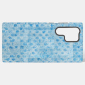 Coque Samsung Galaxy Blue Forest - Ethereal Leaf Pattern Phone Case (Verso Horizontal)