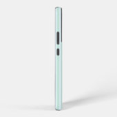 Coque Samsung Galaxy Blue Mint  Stripe Vintage Tiny Initials Monogram (Côté droit)