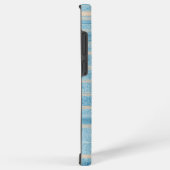 Coque Samsung Galaxy Blue Patchwork Stripe Phone Case (Côté droit)