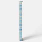 Coque Samsung Galaxy Blue Patchwork Stripe Phone Case (Côté gauche)